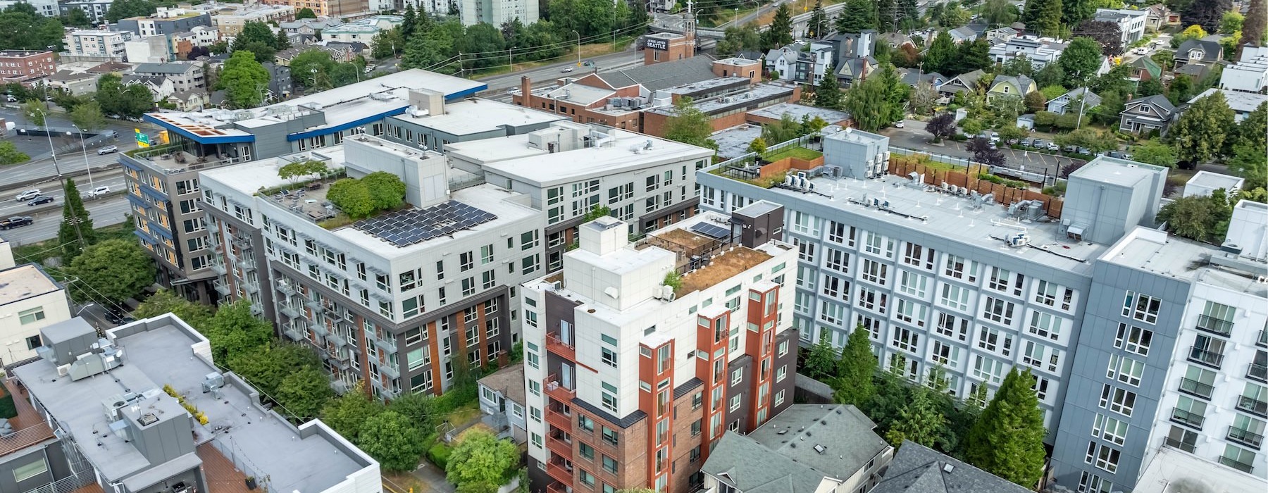 a city with many buildings